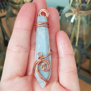 Blue Lace Agate Pendant