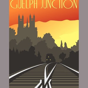Guelph Junction Railway Retro Print / Canvas / Wall Art