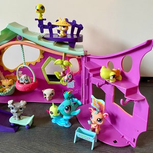 My Littlest Pet Shop, authentisches LPS, Clubhaus mit Haustieren, Vintage-Spielzeug Bild 3