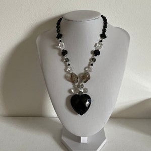 Vintage  Heart Pendant Necklace, Valentines Gift for Her