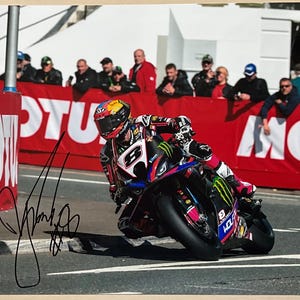 Davey Todd Isle of Man TT Superbike Legend Autographed Signed &  Photo