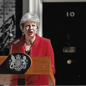 British Prime Minister Theresa May Autographed Signed  Photo
