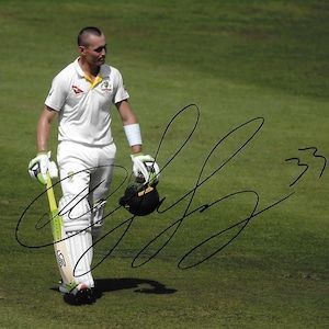 Marnus Labuschagne Australia Cricket Legend Autographed Signed &  Photo