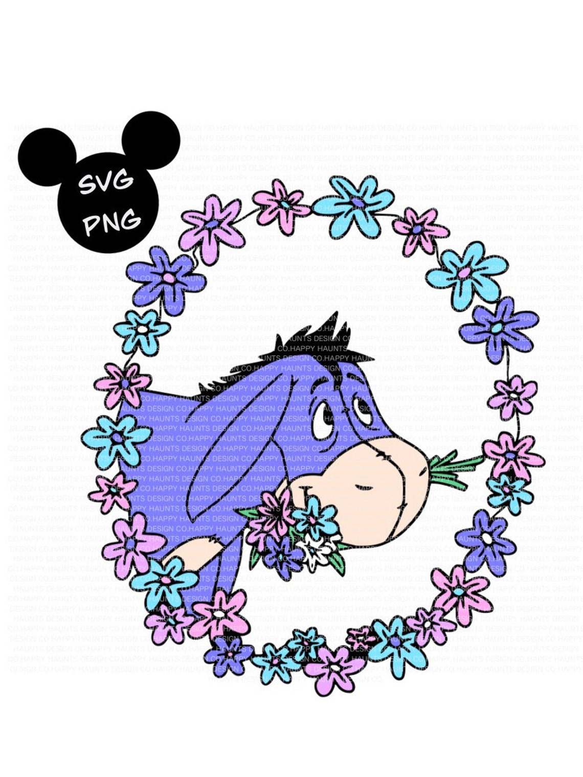Eeyore SVG Easy Cut File for Cricut Layered by Colour | Etsy Hong Kong