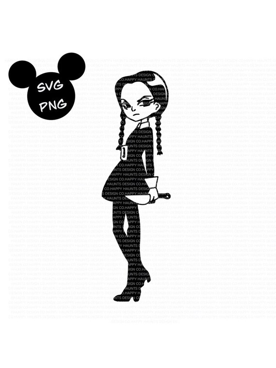 Wednesday Addams SVG Easy Cut File for Cricut Layered by Etsy Canada