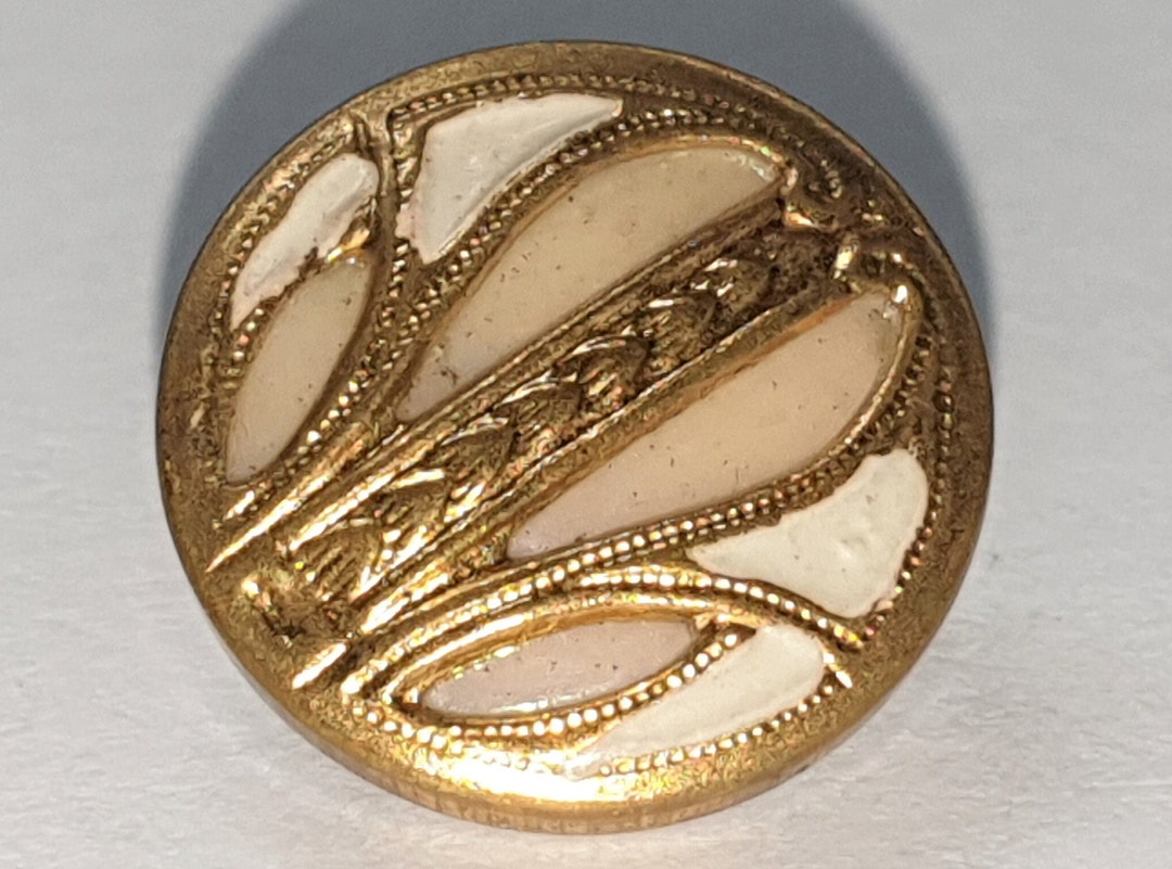 1 Rare Antique Button With Sheaves of Wheat Design Made of Etsy