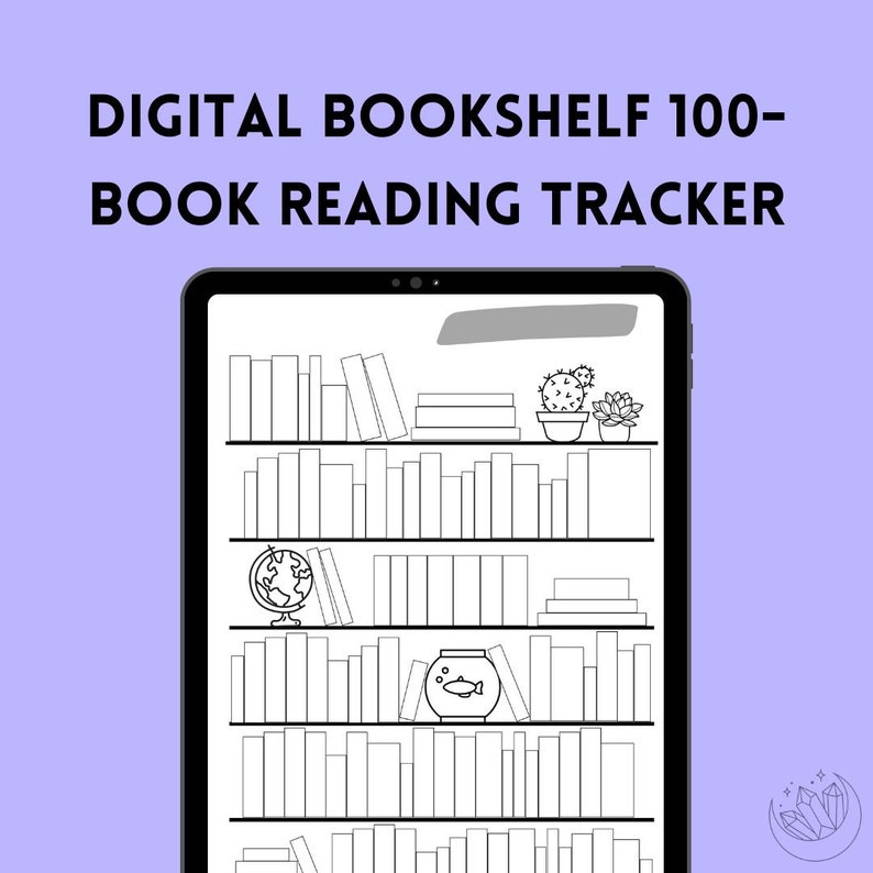 Digital Bookshelf Template TBR List Reading Log Book Tracker Printable Digital Bookshelf Template TBR List Reading Log Book Tracker Printable