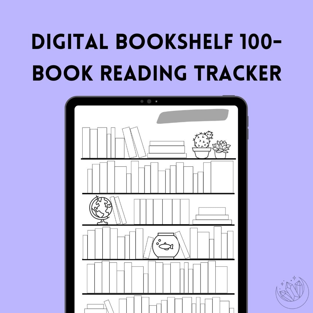 Bookshelf Monthly Reading Tracker Bullet Journal Book Tracker Bookmark  Selfmade Reading List Eco-friendly 