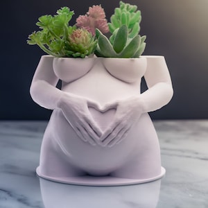 Pregnant Planter | Personalized Gift | Baby shower gift | Gift for mothers | Home decorative planter