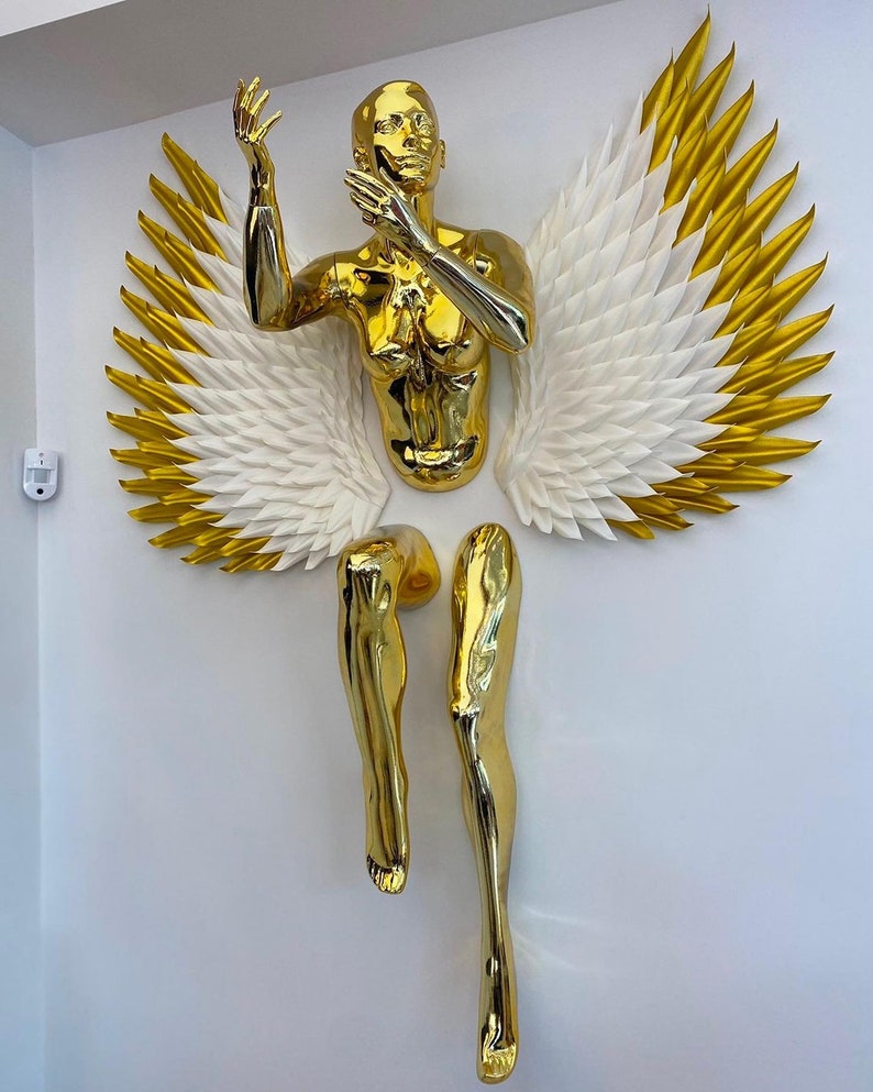 Big Angel Sculpture, Angel Wings Sculpture,wall Art Sculpture,wall