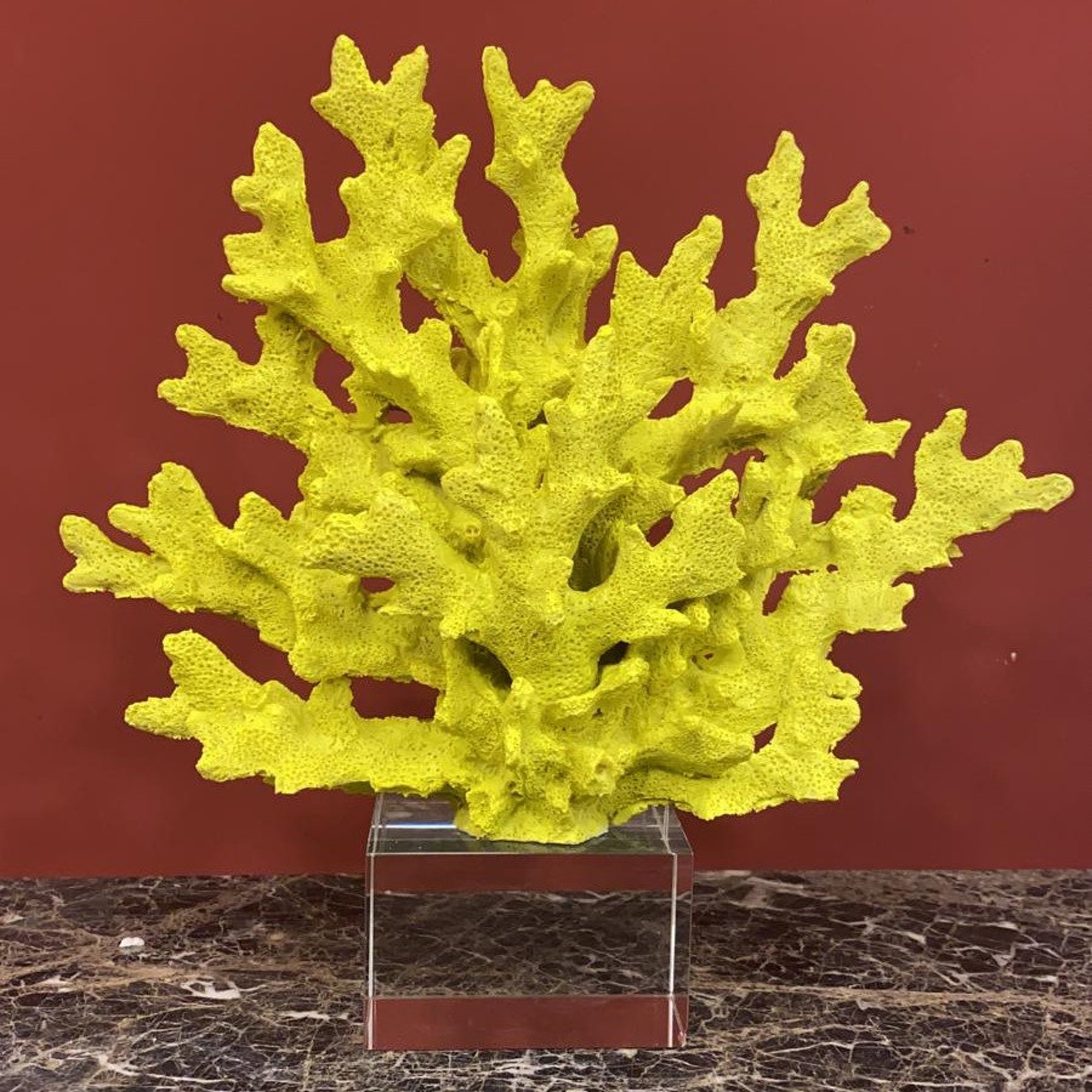 Decorative Red Coral Reef Coral Objectcoral Decor Coral Etsy