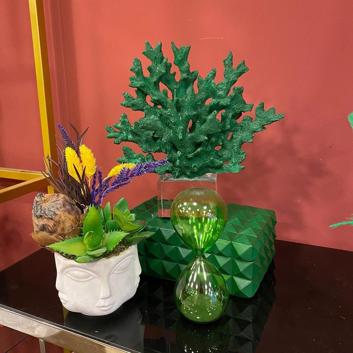 Decorative Red Coral Reef Coral Objectcoral Decor Coral Etsy