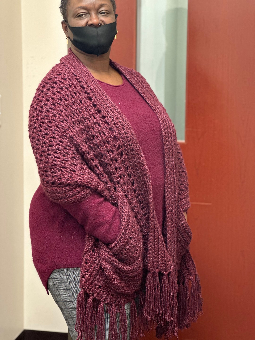 shawl wrap with pockets