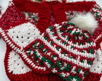 Crochet Toddler Holiday Cardigan