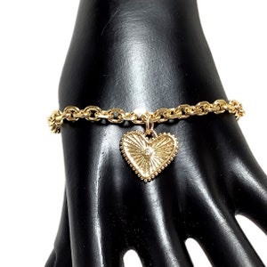 The Forever Bracelet|gold bracelet|heart bracelet|radial heart