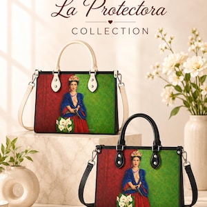A Signature Collection Luxury Women Top Grain Leather Handbag, Artist Designed Colleciton