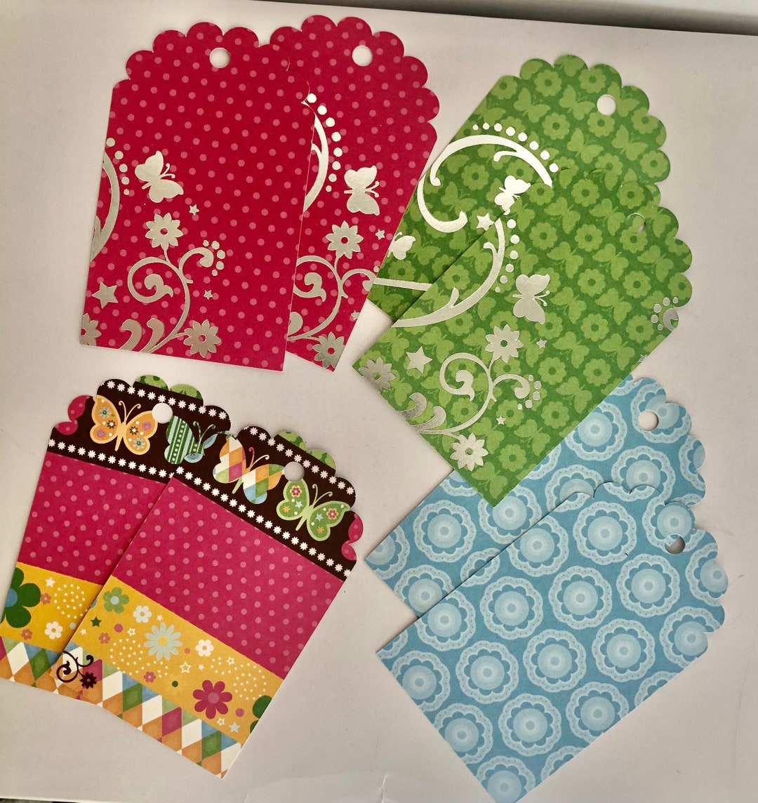 Blossoms and Butterflies Gift Tags Set of 8 Etsy