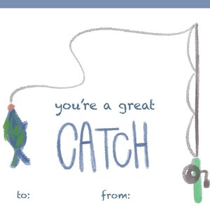 You&#39;re A Great Catch Valentine Card