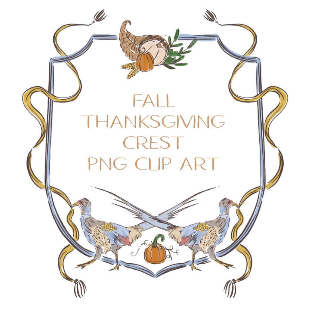 Thanksgiving Fall Crest PNG Etsy