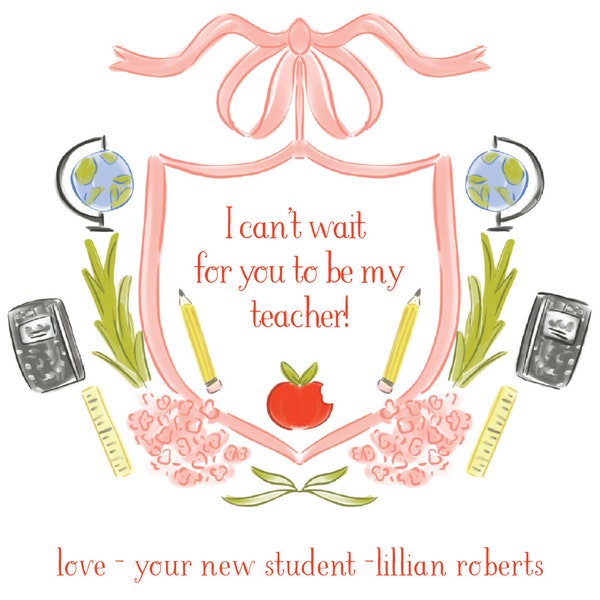 Back to School Favor Tag