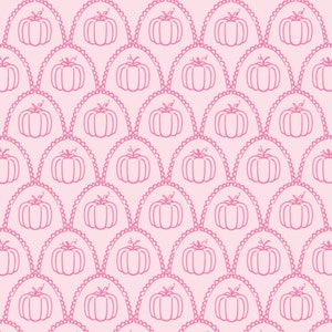 Pink Grand Millennial Pumpkin Pattern