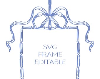 Handgezeichnet Bambus Bogen SVG