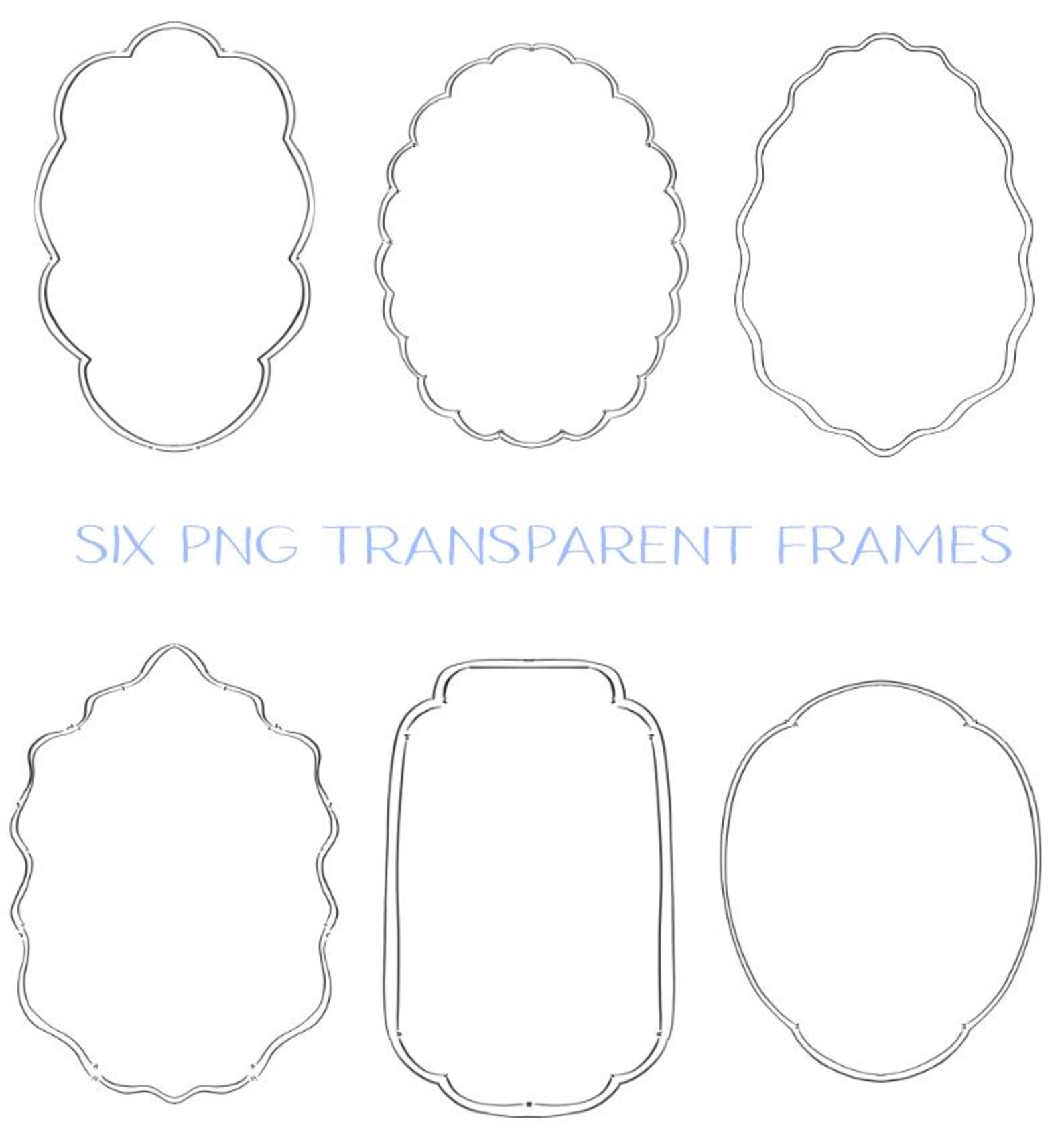 Hand Drawn SVG Frame Set - Etsy