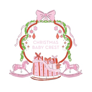Weihnachts Baby Wappen Lieferung PNG