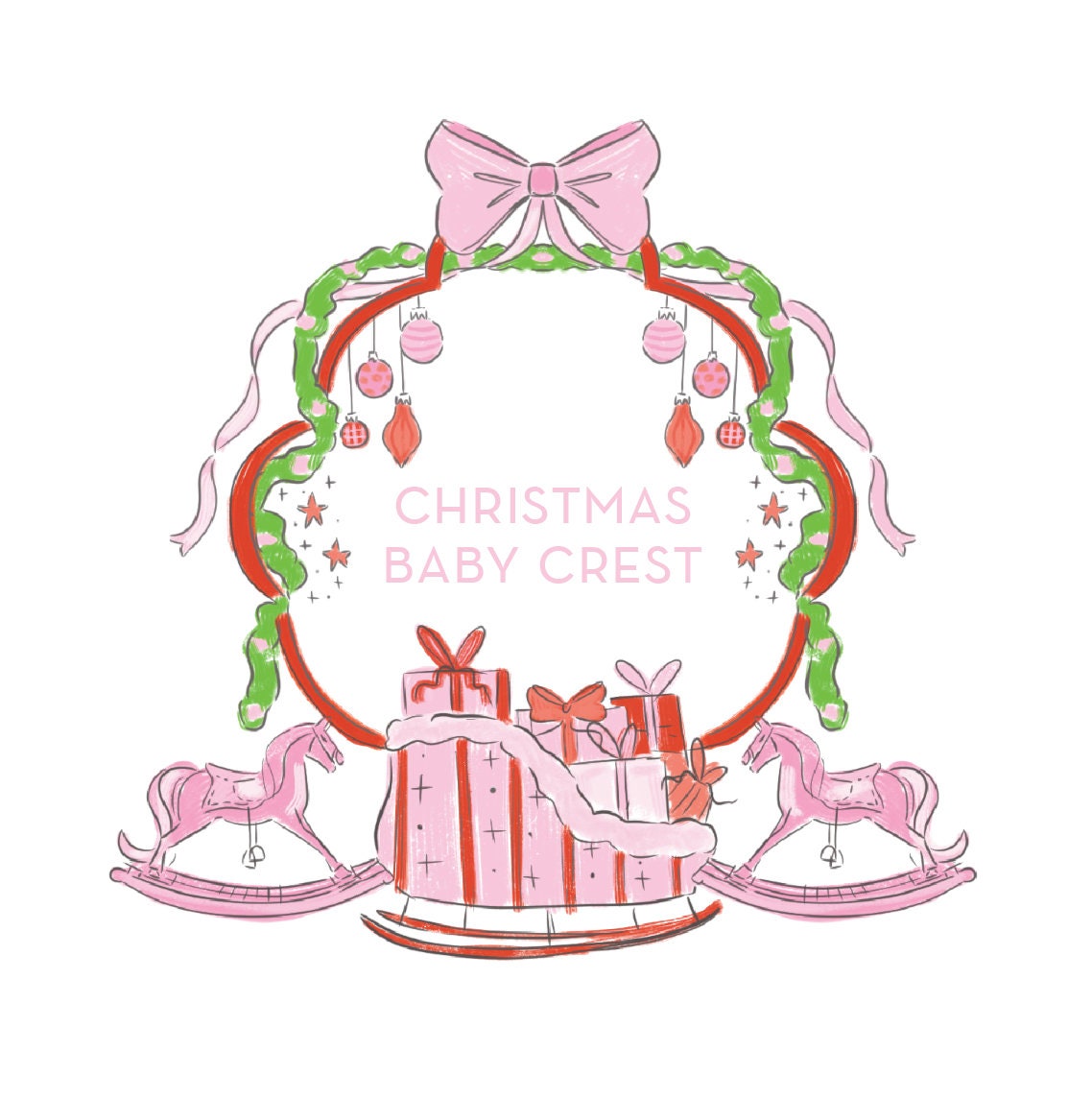 Consegna speciale di Natale Baby Crest PNG
