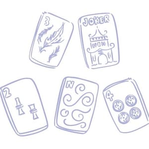 Clip Art SVG di Mahjong Chinoiserie