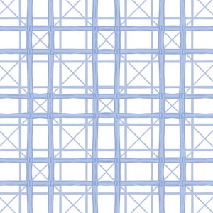 May include: A seamless pattern of a light blue grid with intersecting lines forming squares and diamonds.