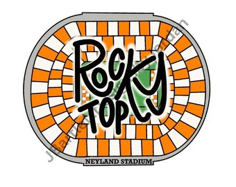 Sticker: Neyland Stadium | Rocky Top | Tennessee | Vols | Laminate Coating