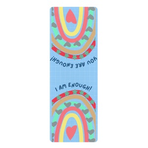 Rubber Yoga Mat, Custom Design Yoga Mat, Art Yoga Mat, Yoga Mat Gift, Thick Yoga Mat, Artwork Yoga Mat, Colorful Yoga Mat, Unique