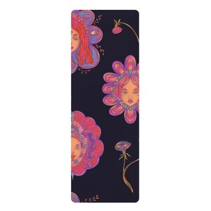 Rubber Yoga Mat, Custom Design Yoga Mat, Art Yoga Mat, Rubber Yoga Mat, Thick Yoga Mat, Artwork Yoga Mat, Colorful Yoga Mat, Unique Yoga Mat