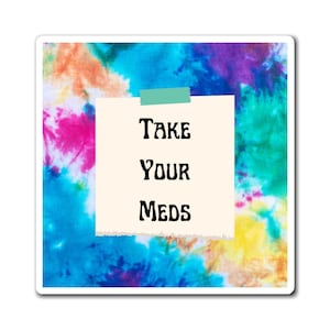 Tie Dye Chronically Ill Magnet, Chronic Illness Gift, Invisible Illness, Disability Magnet, Invisible Disability, Auto-Immune Disease, Spoon