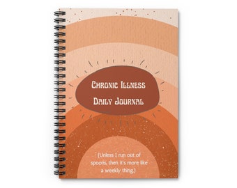 Chronic Illness Journal, Chronic Illness Gift, Daily Journal, Spoonie, Sarcoidosis, Lupus, Mental Health, Invisible Illness, Chronic Illness