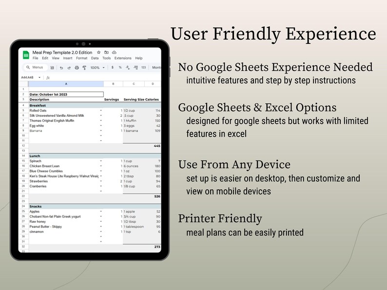 Digital Editable Macro & Mirco Meal Plan Template for Coaches (for ...
