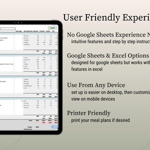 Digital Macro and Micro Meal Planner, Editable Macro Meal Plan Template ...