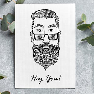Printable Greeting Card Instant Download Card DIN A6 4x6 In and DIN B6 ...