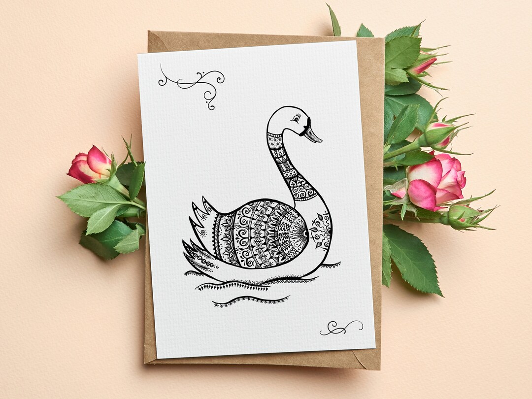 Printable Greeting Card Card for Instant Download Sizes DIN - Etsy