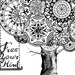 Art Print in Modern Mandala Style for Download Inspirational Phrase ...