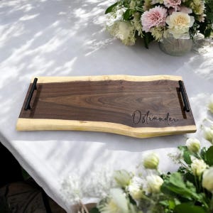 Live Edge Charcuterie Board with Handles