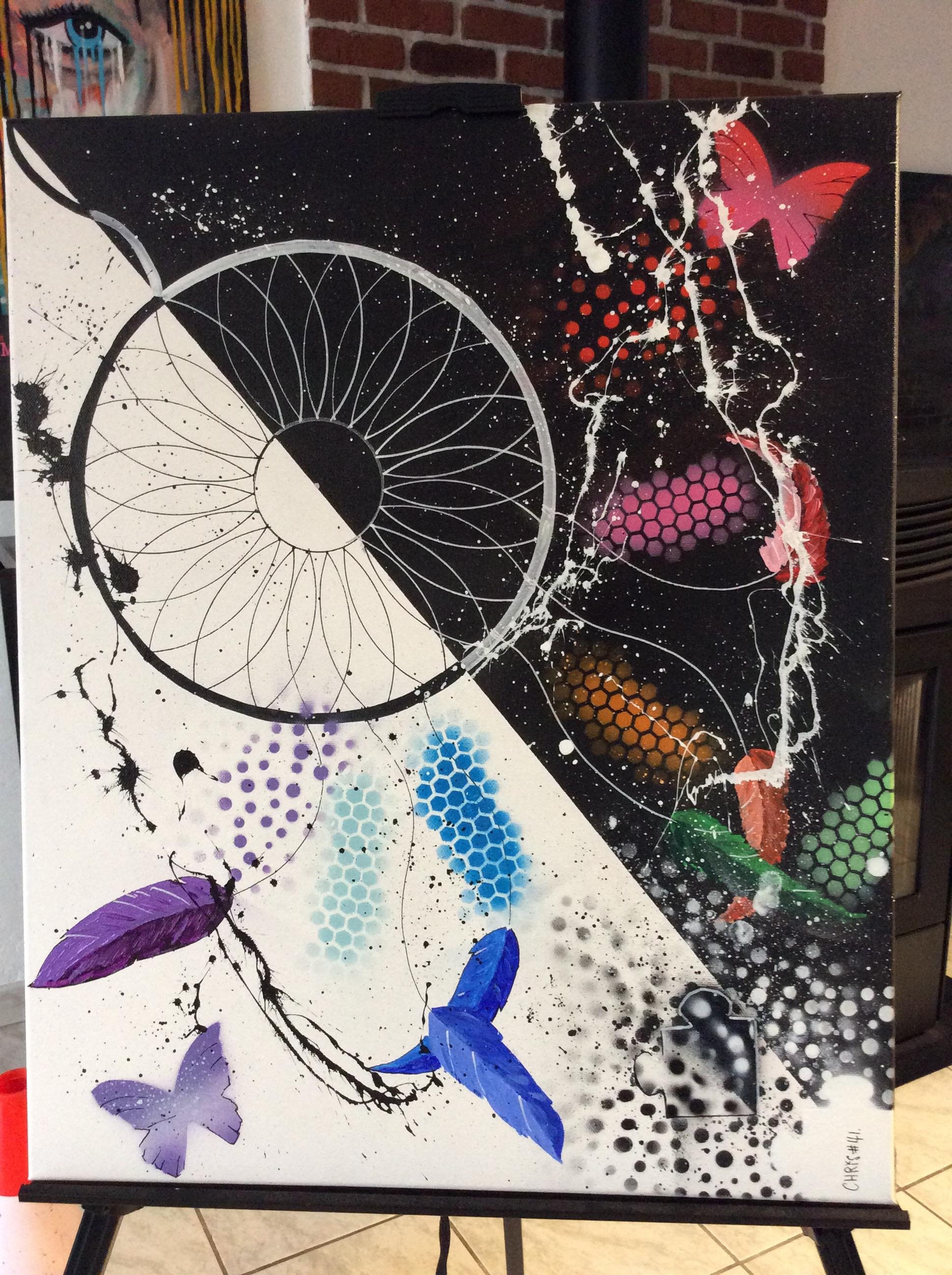 Tableau Peinture Attrape Rêves