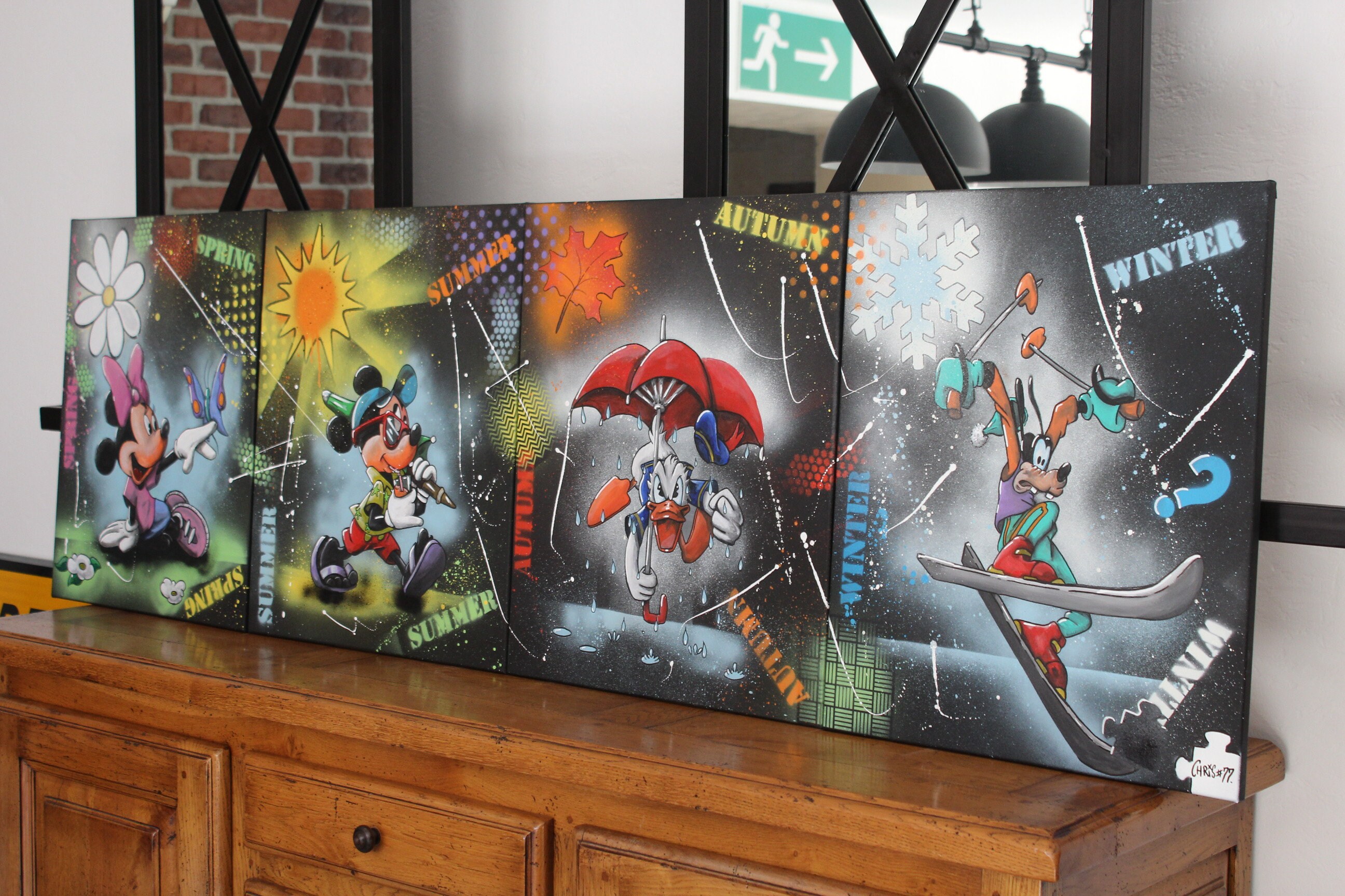 Tableau Peinture Les 4 Saisons