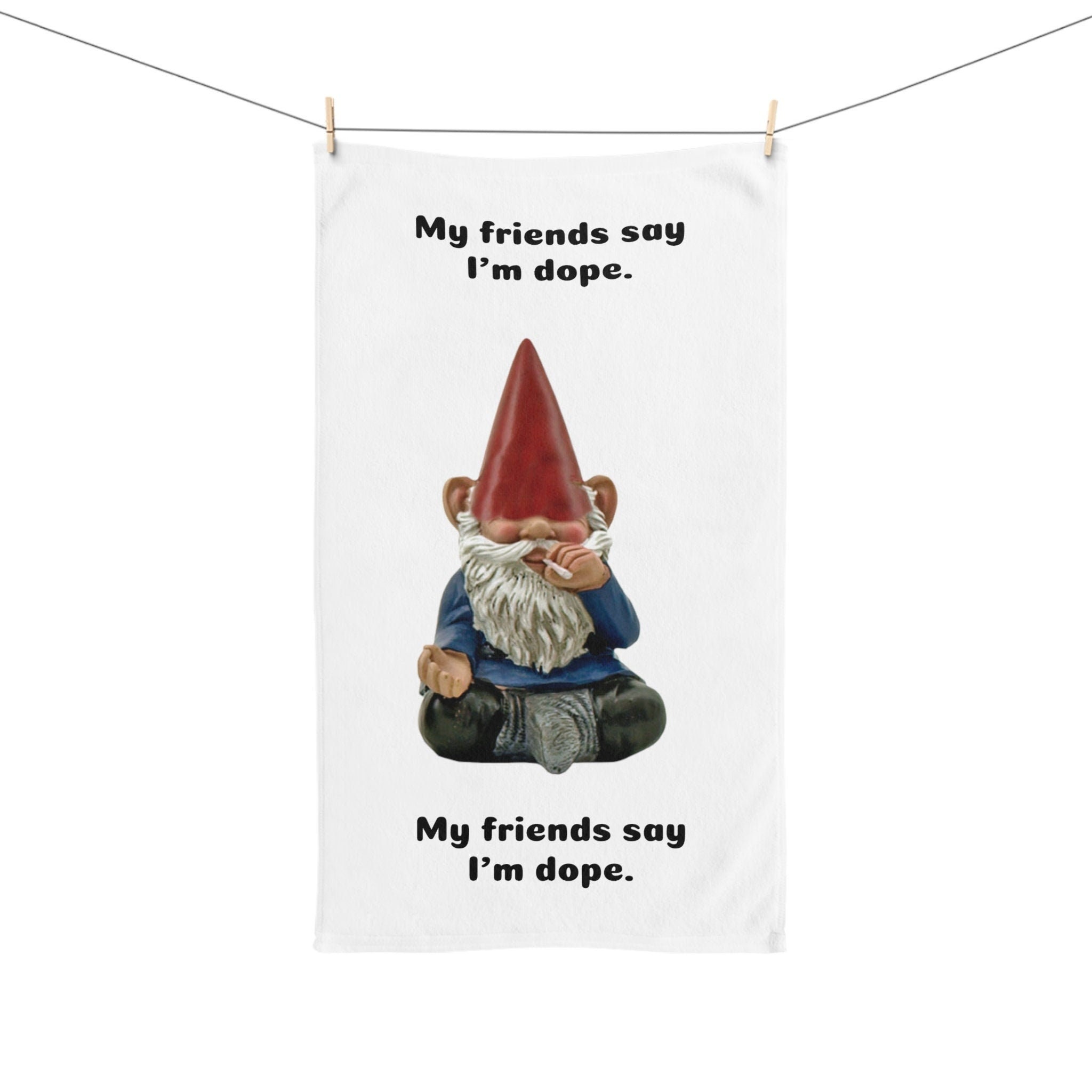 Funny Flamingo YouRe So Tacky Gnome Gift Bath Towel by Noirty