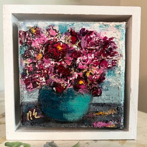 Mini Original Abstract Floral Painting