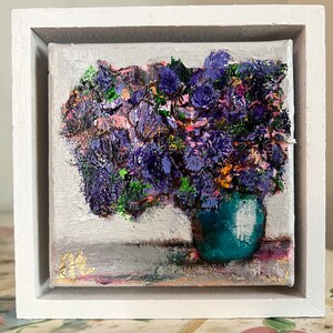 Mini Original Abstract Floral Painting