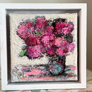 Mini Original Abstract Floral Painting