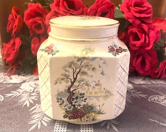 Sadler England Floral Tea Canister