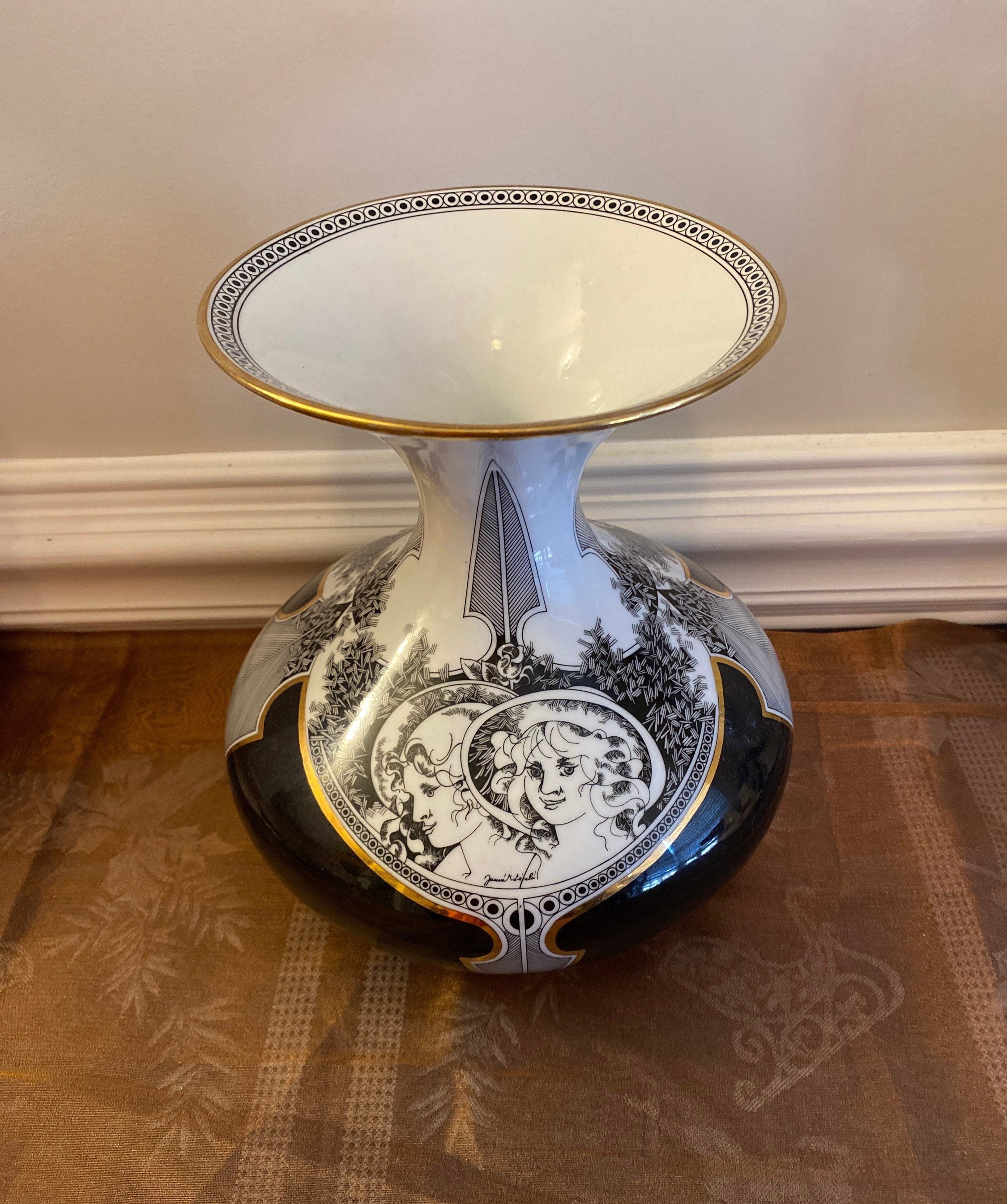 Hollohaza Porcelain Vase - Etsy